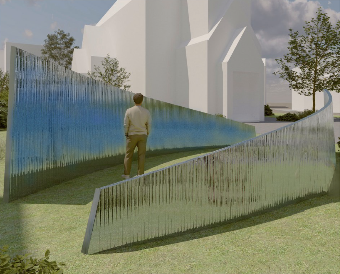 Himmelbl&aring;, forslag til minnesmerke 22. juli