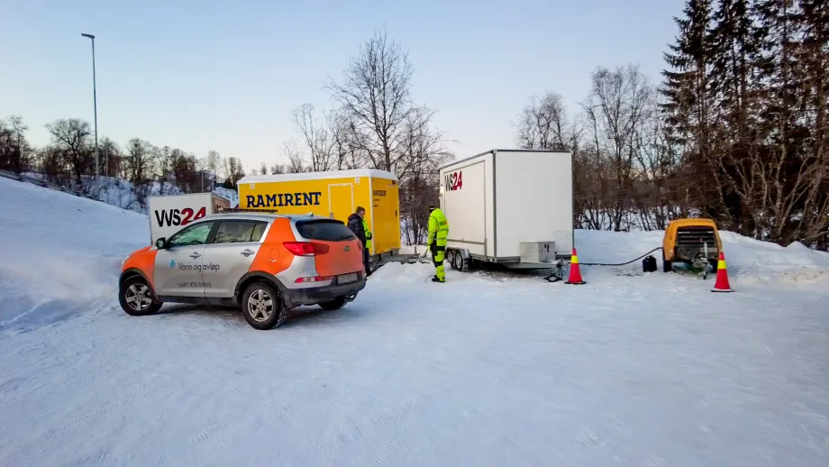 Viser anleggsområdet i Tromsdalen