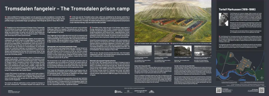 Minnetavle, Tromsdalen fangeleir