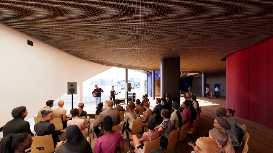 Illustrasjonsbilde Kulturkvartalet. Nordic Office of Architecture AS, for Troms&oslash; kommune.