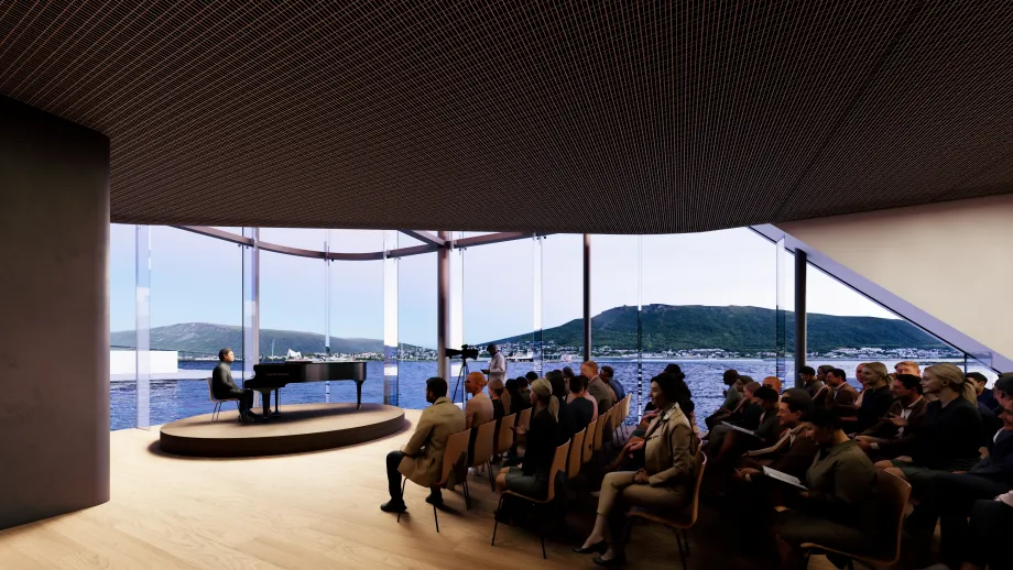 Illustrasjonsbilde Kulturkvartalet. Nordic Office of Architecture AS, for Troms&oslash; kommune.