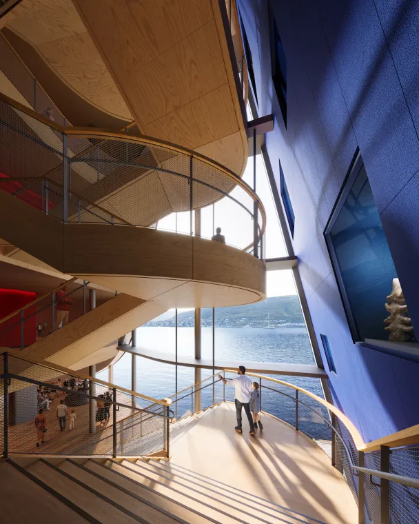 Illustrasjonsbilde Kulturkvartalet. Nordic Office of Architecture AS, for Troms&oslash; kommune.