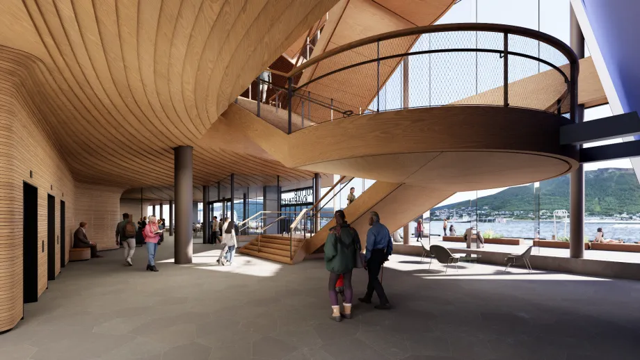 Illustrasjonsbilde Kulturkvartalet. Nordic Office of Architecture AS, for Troms&oslash; kommune.