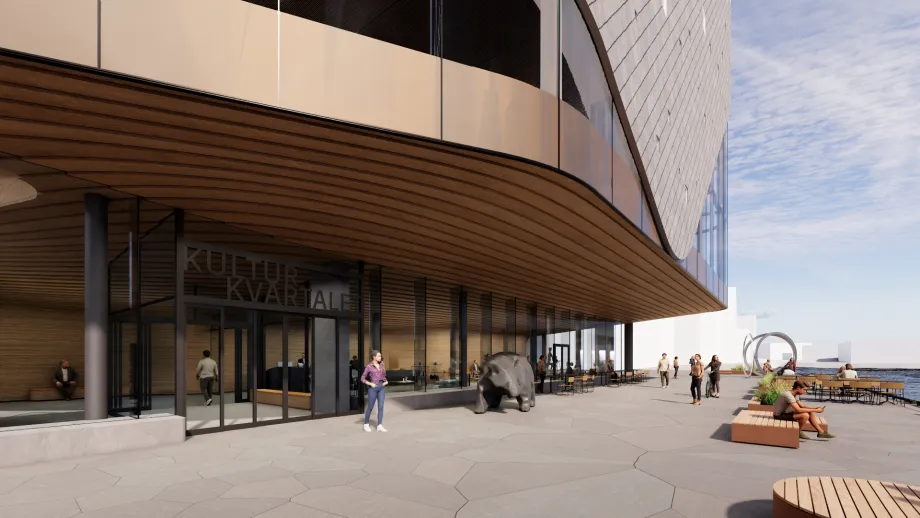 Illustrasjonsbilde Kulturkvartalet. Nordic Office of Architecture AS, for Troms&oslash; kommune.