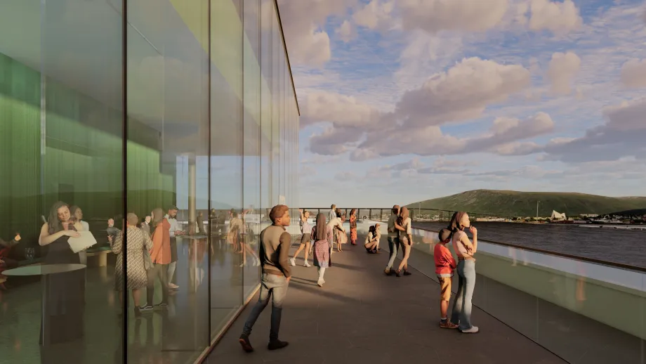 Illustrasjonsbilde Kulturkvartalet. Nordic Office of Architecture AS, for Troms&oslash; kommune.