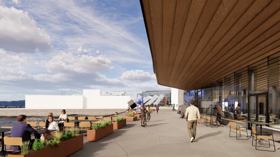 Illustrasjonsbilde Kulturkvartalet. Nordic Office of Architecture AS, for Troms&oslash; kommune.