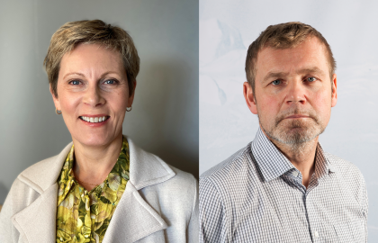 Direktørene Grete Kristoffersen og Geir Andersen som tiltrer fra 1. januar 2021