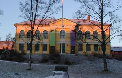 Tromsø kunstforening sett fra parken en fin høstdag