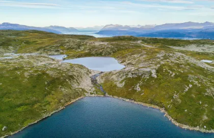 Oversiktsbilde av dam på Amundvatnet-5