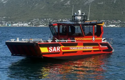 Redningsbåt Tromsø brann og redning.