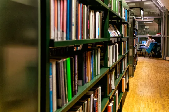 Leseplass p&aring; hovedbiblioteket