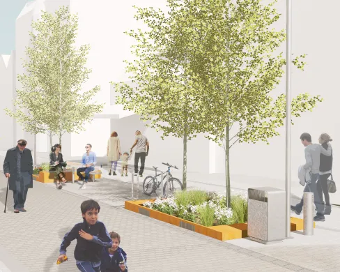 Arkitektskisse Storgata v/Sweetheart