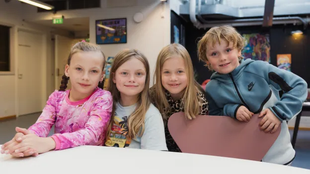 Barn fra Prestvannet skole